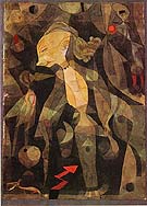A Young Lady's Adventure 1921 - Paul Klee reproduction oil painting