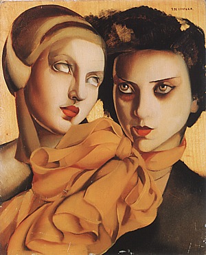 The Orange Scarf, 1927 - Tamara de Lempicka reproduction oil painting