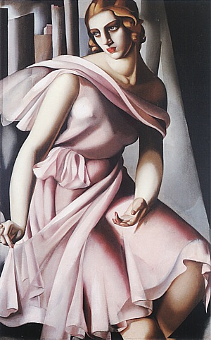 Portrait of Romana de La Salle, 1928 - Tamara de Lempicka reproduction oil painting