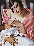 Maternite, 1928 - Tamara de Lempicka reproduction oil painting