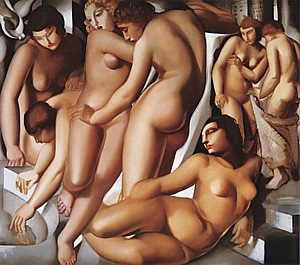 Woman Bathing, 1929 - Tamara de Lempicka reproduction oil painting