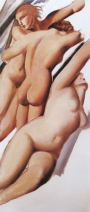 Three Nudes, 1929 - Tamara de Lempicka reproduction oil painting