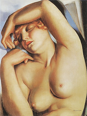 Sleeping Girl 1930 - Tamara de Lempicka reproduction oil painting