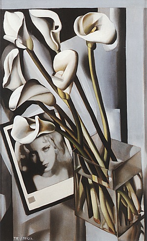 Arlette Boucard with Arums, 1931 - Tamara de Lempicka reproduction oil painting