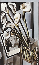 Arlette Boucard with Arums, 1931 - Tamara de Lempicka reproduction oil painting