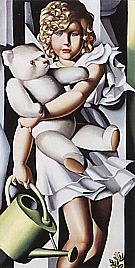 Portrait of Miss Poum Rachou, 1933 - Tamara de Lempicka reproduction oil painting