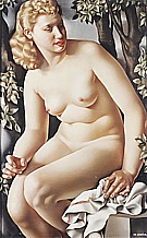 Suzanne Bathing, 1938 - Tamara de Lempicka reproduction oil painting