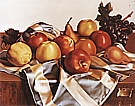 Still Life of Fruits and Silk Drape, 1949 - Tamara de Lempicka