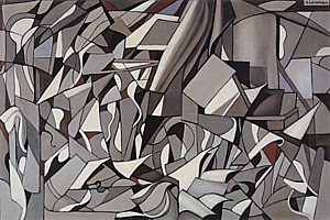 Abstract Composition 1957 - Tamara de Lempicka reproduction oil painting