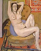 Nude Seated on a Blue Cushion 1924 - Henri Matisse reproduction oil painting
