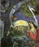 About Her 1945 - Marc Chagall reproduction oil painting