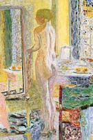 Nude in the Mirror 1931 - Pierre Bonnard reproduction oil painting
