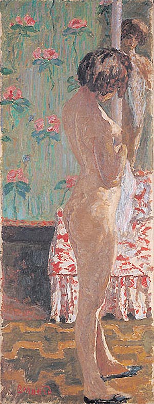Woman in Front of a Mirror 1908 - Pierre Bonnard reproduction oil painting