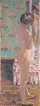 Woman in Front of a Mirror 1908 - Pierre Bonnard reproduction oil painting