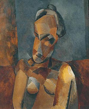 Bust of a Woman 1909 - Pablo Picasso reproduction oil painting