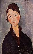 Portrait of a woman 1918 - Amedeo Modigliani reproduction oil painting