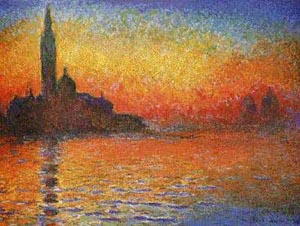 Venice at Sunset - Claude Monet reproduction oil painting