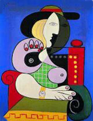 Frau mit Armbanduhr - Pablo Picasso reproduction oil painting