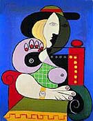 Frau mit Armbanduhr - Pablo Picasso reproduction oil painting