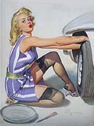Untitled - Pin Ups reproduction oil painting