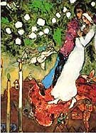 Three Candles - Marc Chagall reproduction oil painting