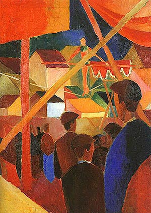 The Tightrope Walker 1914 - August Macke reproduction oil painting