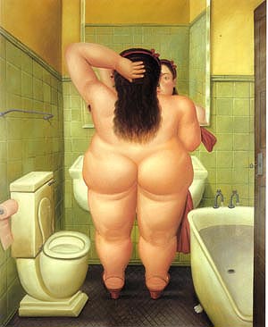 The Bath 1989 - Fernando Botero reproduction oil painting