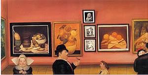 The Botero Exhibition 1975 - Fernando Botero reproduction oil painting