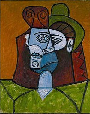 Femme au Chapeau Vert 1947 - Pablo Picasso reproduction oil painting