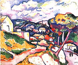 Landscape l'Estaque 1906 - Georges Braque reproduction oil painting