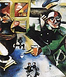The Soldier Drinks c1911 - Marc Chagall reproduction oil painting