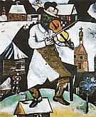 The Fiddler 1912 - Marc Chagall reproduction oil painting