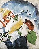 Peasant Life 1925 - Marc Chagall reproduction oil painting