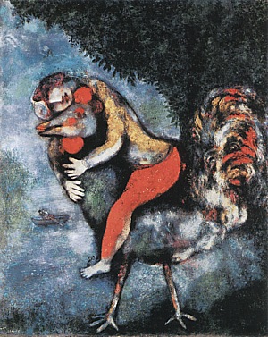 The Rooster 1929 - Marc Chagall reproduction oil painting