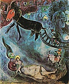 Madonna with the Sleigh 1947 - Marc Chagall reproduction oil painting