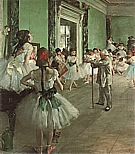 Dance Class 1874 - Edgar Degas reproduction oil painting