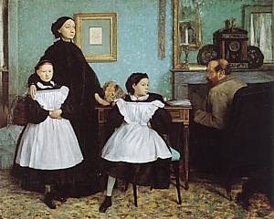 The Bellelli Family, 1858-67 - Edgar Degas reproduction oil painting