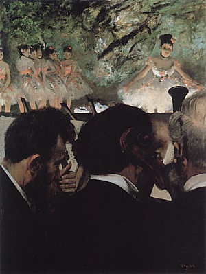 Orchestra Musicians, 1870-71 - Edgar Degas reproduction oil painting