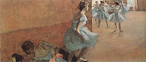 Dancers Climbing the Stairs, about 1886-90 - Edgar Degas reproduction oil painting