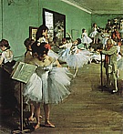 Dancing Examination, 1874 - Edgar Degas reproduction oil painting