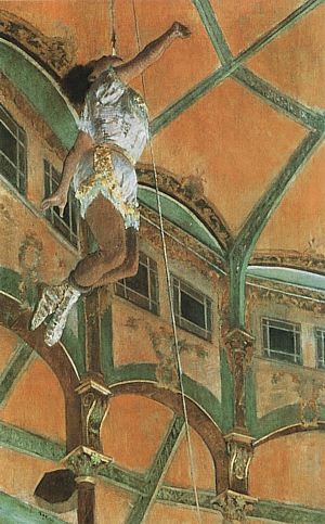 Mlle La La at the Circus Fernando, 1879 - Edgar Degas reproduction oil painting