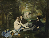 Le Dejeuner sur l'herbe Luncheon on the Grass 1863 - Edouard Manet reproduction oil painting
