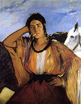 Gypsy with a Cigarette 1862 - Edouard Manet reproduction oil painting