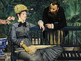 In the Conservatory 1879 - Edouard Manet