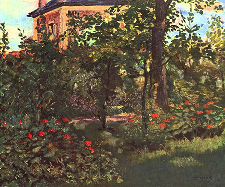 The Bellevue Garden 1880 - Edouard Manet reproduction oil painting