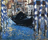 The Grand Canal Venice Blue Venice 1875 - Edouard Manet reproduction oil painting