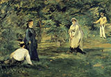 Croquet 1873 - Edouard Manet reproduction oil painting
