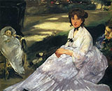 In the Garden 1870 - Edouard Manet reproduction oil painting