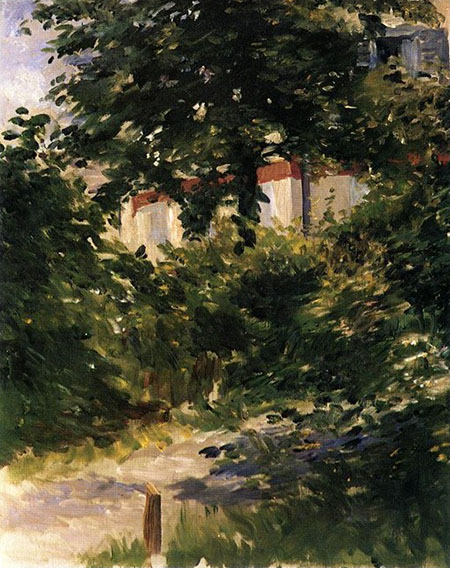 A Path in the Garden at Rueil 1882 - Edouard Manet reproduction oil painting
