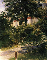 A Path in the Garden at Rueil 1882 - Edouard Manet reproduction oil painting